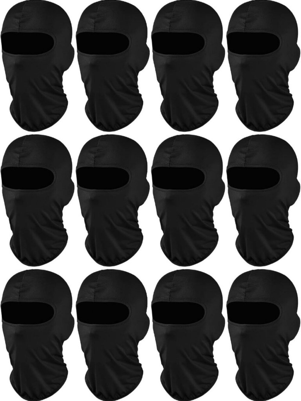 12 Pcs Ski Mask Balaclava Set - Warm, Versatile Face Covering for Winter Sports